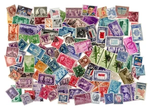 Briefmarken Of America Selten Postal Post Die US Briefmarken Un-Sorted 100-400 - Bild 1 von 9