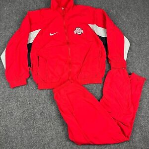 Vintage Nike Ohio State Tracksuit Mens Small Windbreaker Made In USA White Tag