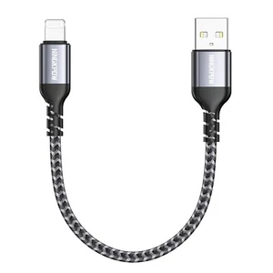 iPhone Cable Short [1FT/30CM, MFi Certified] Nylon Braided Fast Charging Cable - Picture 1 of 12