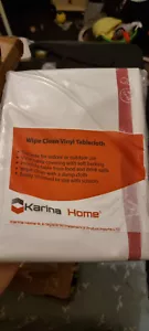 Karina Home Red Festive look Wipe Clean Tablecloth Vinyl PVC 200cm x 140cm - Picture 1 of 3