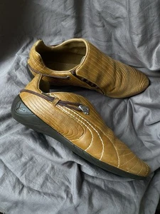 Zapatos Puma Budoka Vintage Años 2000 Muy Raros Para Hombre Cuero Marrón Talla EU 41 - Imagen 1 de 21