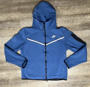Felpa con cappuccio uomo Nike Tech full zip Windrunner blu taglia M vedi foto - Foto 1 di 7