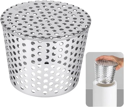 Stainless Steel Gutter Guards, 90-110mm Metal Downpipe Leaf Guard Gutter  - Image 1 of 4