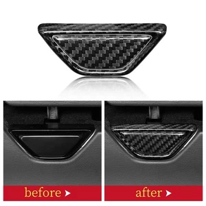 REAL HARD Carbon Fiber Center Armrest Box Button Cover For Corvette C8 2020-2023 - Bild 1 von 7