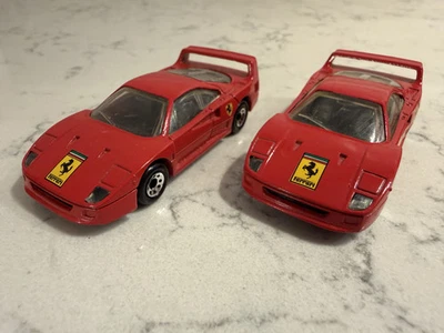 VINTAGE MATCHBOX MB24 RED FERRARI F40 1988, 2 CARS, NEW - Image 1 of 3