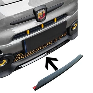 Abarth Front Splitter Lip Central Bumper Gloss Black 500 595 695 Series 4 - Picture 1 of 5