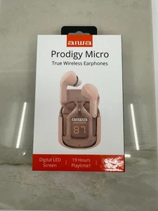 Aiwa Prodigy Micro True Pink Wireless Kopfhörer 19 Stunden Play Touch Bluetooth - Bild 1 von 5