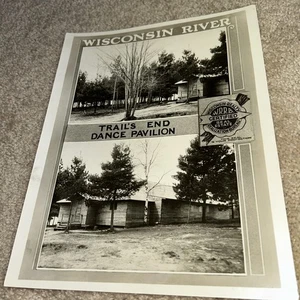 1930s Photo Wisconsin Realty Bureau WISCONSIN RIVER Trails End Dance Pavilion - Picture 1 of 6