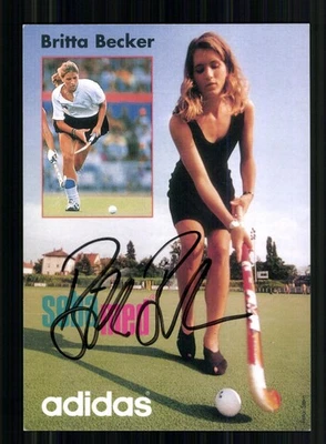 Britta Becker Hockey Nationalmannschaft Original Signiert + A 254688 - Bild 1 von 2
