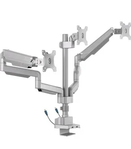 Lorell LLR99804 Dreifach Gasfeder Montagearm für drei Monitore - Silber - Bild 1 von 2