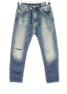 DIESEL Narrot CB-NE 0699V Men's W28 Slim Jogg Stained Sweat Distressed Jeans - Picture 1 of 10