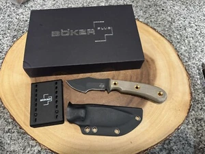 Boker Micro Tracker Fixed Blade Knife, Micarta Handles, Kydex Sheath 02BO076 - Picture 1 of 12