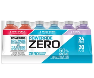 Powerade Zero Sports Drink Variety Pack (20 fl. oz., 24 pk.) Great Price - Picture 1 of 6