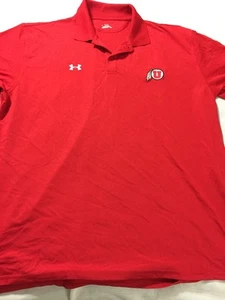 Under Armour Men's Red Heat Gear Short Sleve Shirt Size XL - Picture 1 of 1