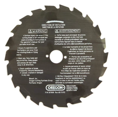 OREGON Husqvarna Stihl NUEVO OEM cuchilla desbrozadora 25 mm 8 pulgadas # 41-935 Foto 1 de 4