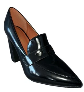 Madden Girl Sebastiann Pumps Women's 9.5 Heels Pointy Toe Chunky Heel Black - Picture 1 of 9