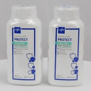 2 Reisegröße Mediline beruhigende und kühle Maisstärke Körperpulver, je 1,5 Unzen - Bild 1 von 3