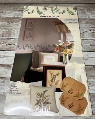 Plaid Home Stencil Wall Decor Fern Fronds Style #27750 (2005) - Leaves Foilage - Image 1 of 4