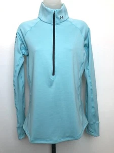 Under Armour ColdGear Sportjacke Damen Gr. M tailliert türkis 1/4 Reißverschluss Wandern - Bild 1 von 10