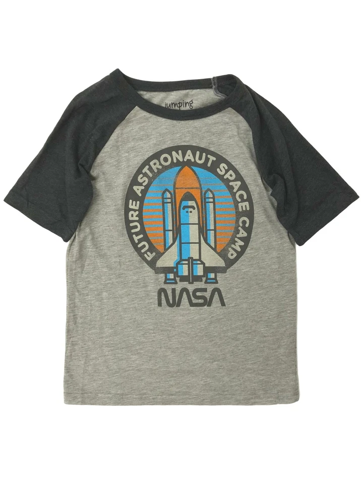 Nasa Boys Gray Short Sleeve Future Astronaut Space Camp Tee Shirt T-Shirt - Image 1 of 1