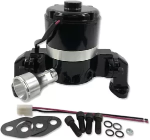 RPC S5926BK Small Block Chevy Electric Water Pump 35 GPM High Flow Blk Aluminum - Foto 1 di 5