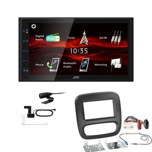 JVC KW-M180DBT 2DIN DAB+ Autoradio für Opel Vivaro ab 2014 schwarz - Bild 1 von 5