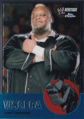 Viscera 2007 Topps Heritage II Chrome WWE Card #30 Big Daddy V Mabel Superstar - Image 1 of 4