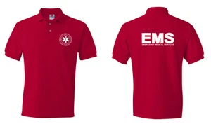  Emergency  Medical  Services EMS Logo  Paramedic Polo T shirts S-5XL sizes - Picture 1 of 6