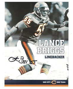 Lance Briggs Signed Autographed 6 x 8 Photo Chicago Bears - Picture 1 of 1