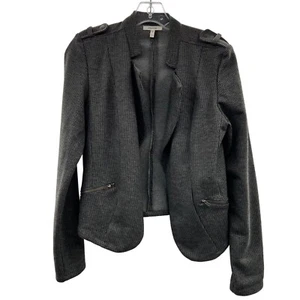 Maurices Women's Open Front Blazer Gray/Black Size Small - Picture 1 of 9