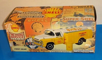 First Gear 1/34 Time Honored Service #3 SHELL '58 GMC 300 Tanker Truck 19-3027 - Image 1 of 4