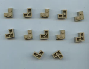 LEGO x 12 ladrillo bronceado oscuro 2 x 2 esquina lote a granel - Imagen 1 de 1
