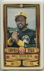 1983 Perma-Graphics Superstars Credit Card #8 Bill Madlock Pittsburgh Pirates