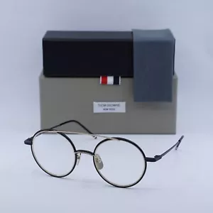 NEW Thom Browne TB108 ABLKGLD50 Black/Gold 50mm Eyeglasses - Picture 1 of 6