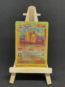 Dugtrio HOLO Prism Vintage Pokemon Base Set Vending Golden Sticker Card Retro - Picture 1 of 3