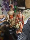 2 Vintage Geisha Doll Music Box Spinning Base. At Least 60 Years Old.