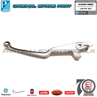 Leva Freno Sinistra Originale Piaggio Beverly 4T/4V HPE 300 400 Dal 2021 1C00... - Immagine 1 di 3