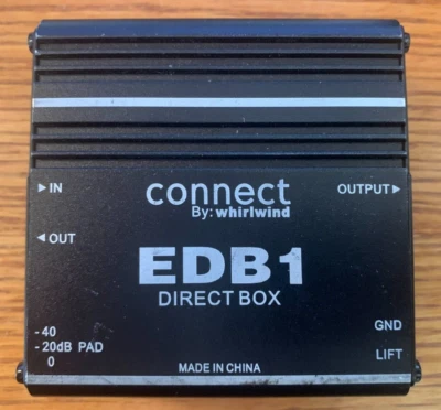 Whirlwind EDB1 1-channel Passive Instrument Direct Box - Image 1 of 4