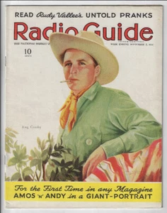 Radio Guide September 5, 1936 Magazine Bing Crosby Cover Amos & Andy Alice Frost - Picture 1 of 5