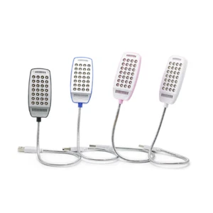 2pcs Mini LED Flexible Book Light USB Night Light Desk Computer Reading Light - Picture 1 of 5