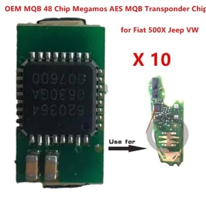 10X OEM MQB 48 Chip Megamos AES MQB Transponder Chip for Fiat 500X Jeep VW - Picture 1 of 4