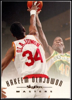 1994 SkyBox E-Motion #116 Hakeem Olajuwon - Masters HOF FREE SHIPPING! - Image 1 of 2