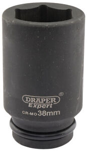 Draper Expert 38mm 1.9cm Carré Lecteur Hi-Torq 6 Point Impact Profonde Prise