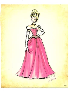 2011 LIMITED EDITION of 500 Lithograph Designer Princess Aurora ~ signed - Bild 1 von 3