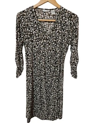 Laura Ashley Retro Vintage Classic 1970'S  Wrap Dress  Abstract Print  Medium  - Image 1 of 4