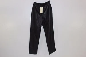 FREE SHIPPING Mixit Womens Sz 6 Black Soft Leather Pants Lined NEW VERY NICE - Picture 1 of 1
