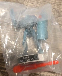 STAR WARS SUPER BATTLE DROID ATTACKTIX SERIE 1 #02 VARIANTE BASE CROMADA COMO NUEVO - Imagen 1 de 2