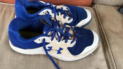 Under Armour Baseball Turf  Shoes Blue/white Size 10 - Image 1 of 3