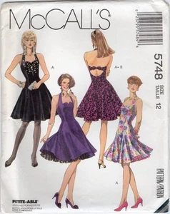 1992 McCall's Sewing Pattern #5748 Misses Dress Petticoat Size 12 Uncut - Picture 1 of 4
