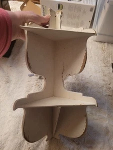 Estante de esquina Shabby Chic de madera real - Imagen 1 de 7